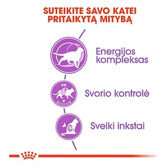 Royal Canin Sterilised 7+ sausas pašaras katėms, 10 kg — 4 nuotrauka