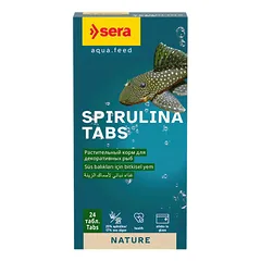 Sera Spirulina Tabs maistas žuvims, 24 tabletės parduotuvėje 1petshop.lt