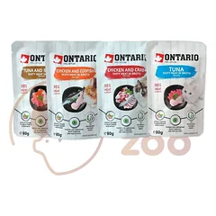 ONTARIO konservai katėms maišeliuose, rinkinys 0,80g x 12vnt.