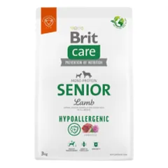 Brit Care Hypoallergenic Senior Lamb hipoalerginis sausas maistas vyresniems šunims, 3 kg