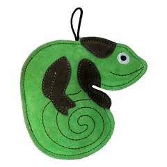 Kiwi Walker odinis žaislas chameleonas - natūralios odos žaislas šunims, chameleonas