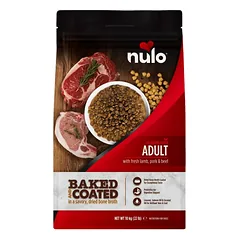 Nulo Baked & Coated sausas maistas suaugusiems šunims su ėriena, kiauliena ir jautiena, 10kg