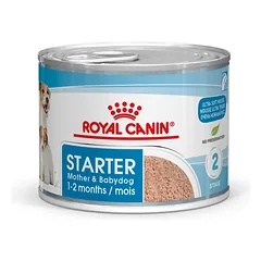 ROYAL CANIN Starter Mousse Mother & Babydog 195g šlapio maisto - putėsiai, skirti kalėms nėštumo, žindymo laikotarpiu ir šuniukams 