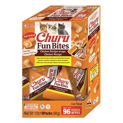 INABA Cat Fun Bites Chicken 8x12g vištienos wrapai katėms