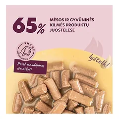 Delickcious juostelės su lašiša ir morkomis kreminėje sriuboje šunims, 85 g — 2 nuotrauka