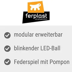 Ferplast žaidimų bėgelis Labyrinth, žaislas katėms, Ekonominis rinkinys: atsarginiai kamuoliukai – 4 vnt. — 3 nuotrauka