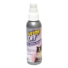 Urine Off Cat & Kitten Formula valymo priemonė kačių šlapimui šalint, 118 ml
