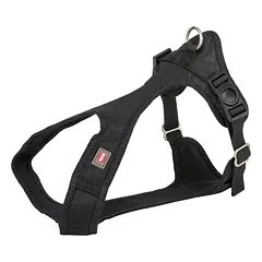 TRIXIE Comfort Soft touring petnešos, S 33-50cm/20mm, juodos parduotuvėje Petz.lt