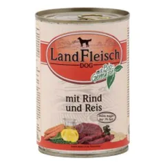 LandFleisch šunų konservai su jautiena ir ryžiais, 400 g photo