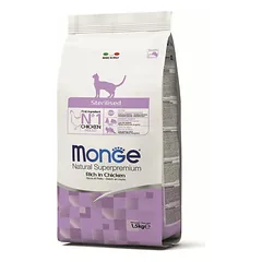 Monge Sterilised su vištiena, sausas maistas katėms 1,5 kg parduotuvėje 1petshop.lt