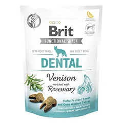 BRIT Care Dog Functional snack Dental Venison 150 g skanėstai sveikiems dantiems šunims