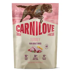 CARNILOVE True Fresh Dog Turkey Adult 1,5kg sausų maisto su šviežia kalakutiena suaugusiems šunims
