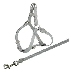 TRIXIE One Touch Kačių petnešos su pavadėliu, nailonas, 26-37 cm-10 mm, 1.20 m (pak.4) — 4 nuotrauka