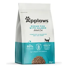 Applaws Cat Adult Ocean Fish with Salmon be grūdų sausas maistas suaugusioms katėms su vandenyno žuvimis ir lašiša, 350 g