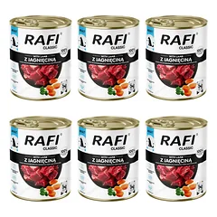 RAFI Classic su ėriena, 6 x 800 g šlapias šunų maistas