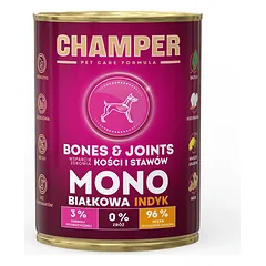 CHAMPER Bones Joints Indyk monobiałkowa karma dla psa 400 g