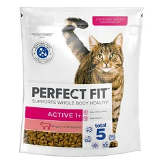 PERFECT FIT Active 1+ 4 x 750 g Visavertis sausas ėdalas suaugusioms katėms, gausus jautienos, 3+1 NEMOKAMAI — 2 nuotrauka