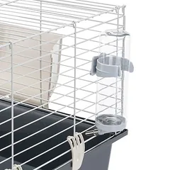 Ferplast narvas smulkiems gyvūnams Rabbit 100, pilka: apie L 95 x B 57 x H 46 cm — 4 nuotrauka