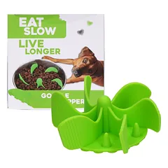 Lėto ėdimo priedas dubenėliui, Gobble Stopper (žalias)
