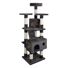 Happet draskyklė katei,tamsiai pilka, 40x35x140 cm — 3 nuotrauka