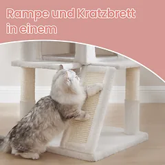Kačių draskyklė su platforma ir krepšiu 96,1cm — 4 nuotrauka
