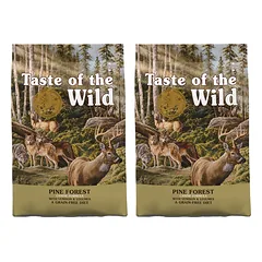 TASTE OF THE WILD Pine Forest 24,4 kg (2 x 12,2 kg) su elniena  ir ankštiniais augalais