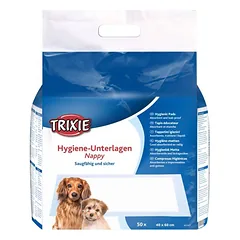 Trixie Nappy hygiene pad sugeriantys padėkliukai šuniukams ir šunims su nelaikymu, 40×60 cm, 50 vnt.