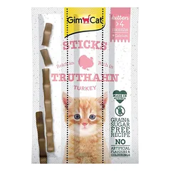 GimCat Kitten Sticks Turkey & Calcium pagaliukų skanėstai kačiukams