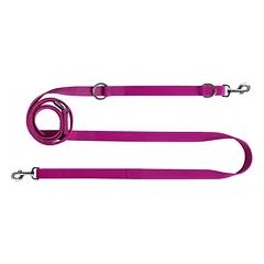 Reguliuojamas ilgas šunų pavadėlis Chaba Classic, 20 mm – 260 cm, fuksijos spalvos