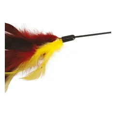 Camon lazdelė su plunksnomis katėms, bendras ilgis 66 cm, lazdelė 45 cm