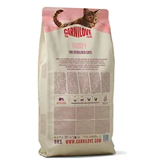 CARNILOVE TRUE FRESH Cat Dry Turkey Adult Cat Sterilised sausas pašaras katėms 6 kg