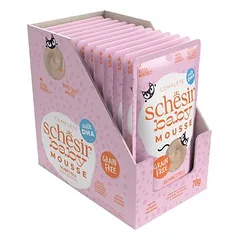 Schesir Baby Mousse drėgnas maistas katėms 12 x 70 g — 5 nuotrauka