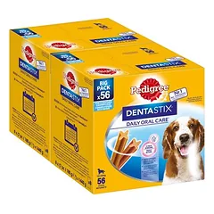 112 x Pedigree Dentastix kasdienė dantų priežiūra / Fresh kasdienis gaivumas, skanėstai šunims — 4 nuotrauka