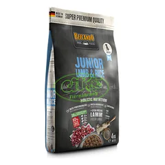 BELCANDO Junior Lamb & Rice M-L 4 kg ėriena ir ryžiai - sausas maistas šunims nuo 4 mėnesių amžiaus, vidutinėms ir didelėms veislėms