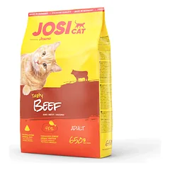 JosiCat Tasty Beef sausas pašaras katėms su jautiena, 650 g
