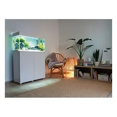 Opti Set 240 akvariumas stačiakampis, baltas, 121x41x56 cm, 240 l — 3 nuotrauka