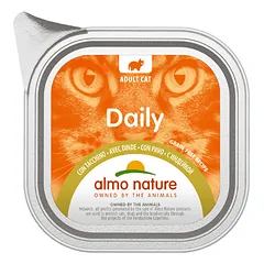 Almo Nature Daily Pate With Turkey drėgnas maistas suaugusioms katėms, paštetos, 100 g