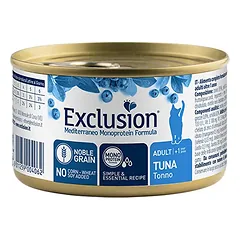 Exclusion Mediterraneo Mono Protein konservuotas pašaras katėms su tunu, 85 g