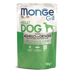 Monge Grill konservai šunims su ėriena ir daržovėmis 12x100g