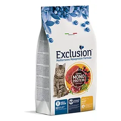 Exclusion Mono Protein Mediterraneo sausas pašaras katėms su jautiena 1,5 kg