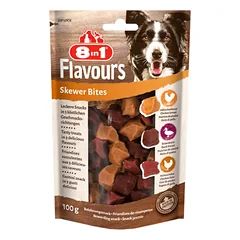 8in1 Flavours mėsos skanėstai šunims su antiena ir vištiena, 100 g
