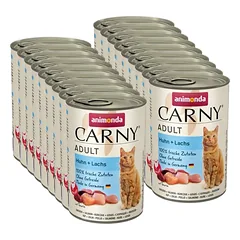 ANIMONDA Cat Carny Adult skonis: vištiena ir lašiša 18x400g 