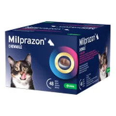 Milprazon Chewable 16 mg/40 mg tabletės nuo kirminų katėms