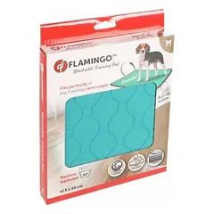 Flamingo Training Pad Green M Antislip daugkartinio naudojimo dresūros kilimėlis šuniukams, 69×41.5 cm
