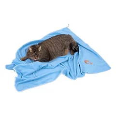 TIAKI greitai džiūstanti mikropluošto šluostė, L 100 x B 70 cm, mėlyna — 5 nuotrauka