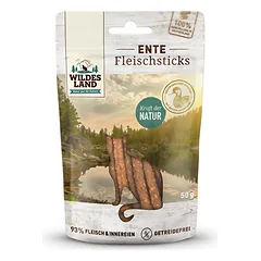 WILDES LAND duck pure sticks skanėstai katėms su antiena, 50 g