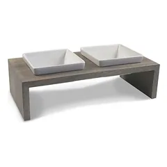 Wolters Futterstation Meshidai Doppelnapf True grau