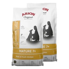 ARION Original Original Mature 7+ Senior Medium & Large Chicken sausas maistas šunims 2x12 kg