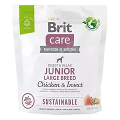 BRIT Care Sustainable Junior Large Breed su vištiena ir vabzdžiais 1 kg