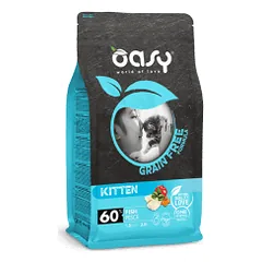 Oasy Grain Free Kitten Fish begrūdis sausas maistas katėms - Pet24